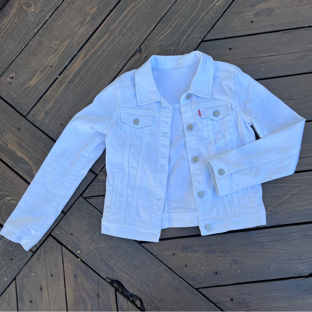 White Levi’s Denim Jacket
